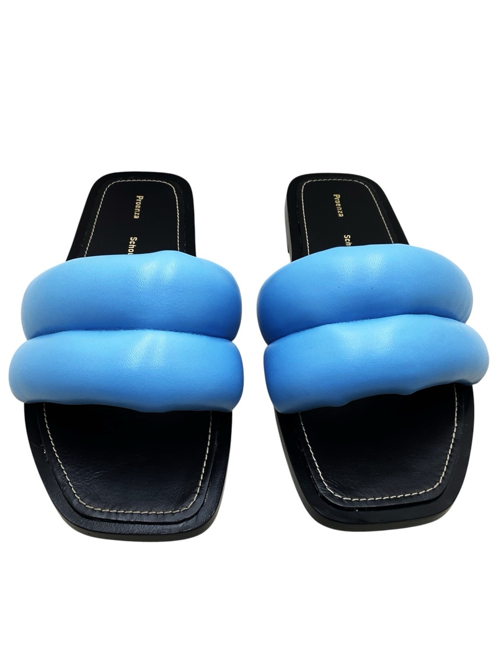 {Proenza Schouler} Leather Puffy Slide Sandals